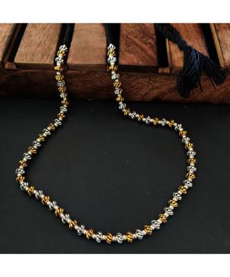 Golden And Silver Beaded Necklace 1