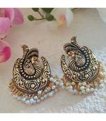 Golden Peacock Earring