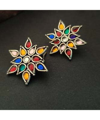 Multi Stone Stud 1