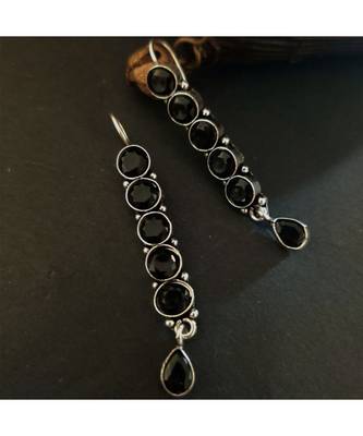 Black Stone Earring 1