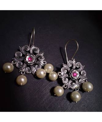 Pink Stone earring 1