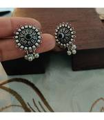 Black Stone Earring