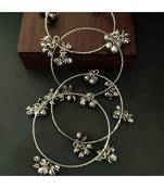 German Silver Ghungaroo Bangle Set