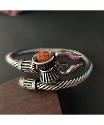 German Silver Trishul Hand Kada 1