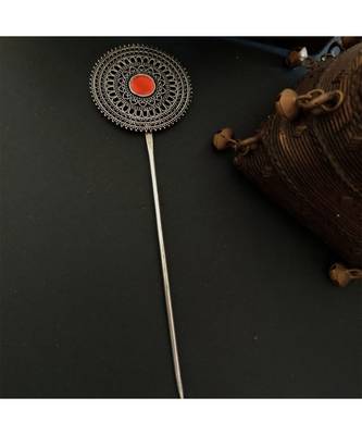 German Silver Red Stone Bunstick 1