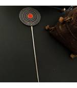 German Silver Red Stone Bunstick