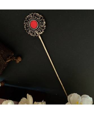 German Silver Red Stone Bunstick 1