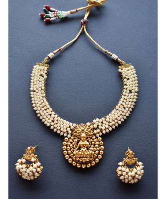 Golden plain necklace-sets 1