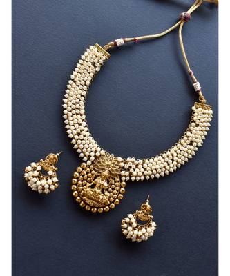Golden plain necklace-sets 2