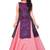 Kids Maroon Indo With Pink Lehenga Choli 