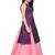 Kids Maroon Indo With Pink Lehenga Choli 