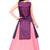 Kids Maroon Indo With Pink Lehenga Choli 