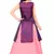 Kids Maroon Indo With Pink Lehenga Choli 