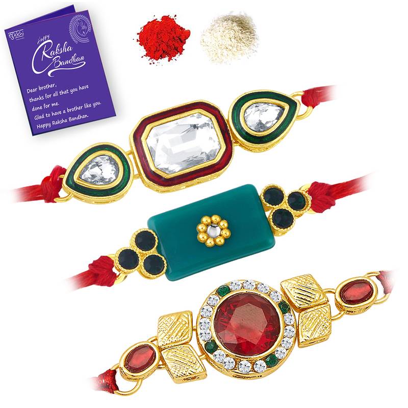 Sukkhi Exotic Gold Plated Rakhi 