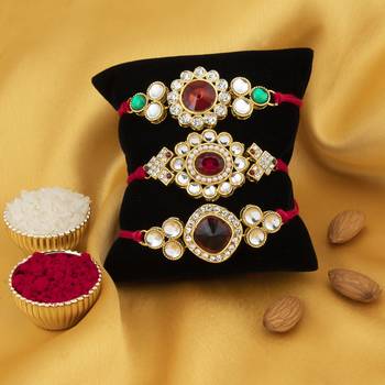 Sukkhi Exotic Gold Plated Rakhi  3
