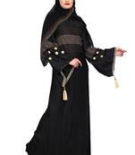Khadija Fashion,Women's,Soft Nida Fabric Designer Sleeves Burqa For Women With Georgette Scarf.