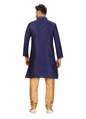 blue embroidered kurta pajama 2