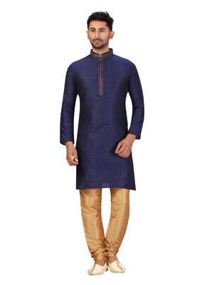 blue embroidered kurta pajama 3