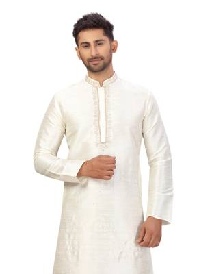 white  printed kurta pajama 4