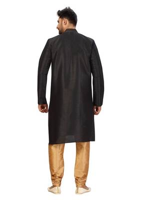Black  printed kurta pajama 2