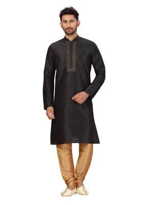 Black  printed kurta pajama 3