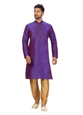 purple printed kurta pajama 3