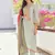 Grey embroidered pure silk salwar