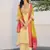 Yellow embroidered pure silk salwar