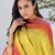 Yellow embroidered pure silk salwar