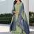 Green embroidered pure silk salwar