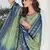 Green embroidered pure silk salwar