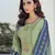 Green embroidered pure silk salwar