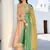 Beige embroidered pure silk salwar