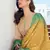 Beige embroidered pure silk salwar