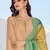 Beige embroidered pure silk salwar