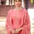 Pink embroidered pure silk salwar