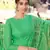 Green embroidered pure silk salwar