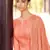 Peach embroidered pure silk salwar