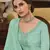 Teal embroidered chiffon salwar