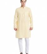 Mens Traditional and Occasional solid cotton Kurta 