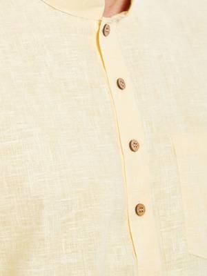 Mens Traditional and Occasional solid cotton Kurta  3