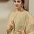 Beige embroidered art silk salwar