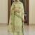 Green embroidered art silk salwar