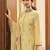 Yellow embroidered art silk salwar