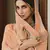 Peach embroidered art silk salwar