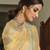 Yellow embroidered art silk salwar