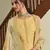 Yellow embroidered art silk salwar
