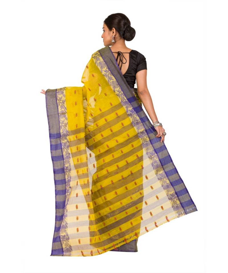 Pure Cotton Bengali Handloomcottonsarees Without Blouse Piece( MIRSH