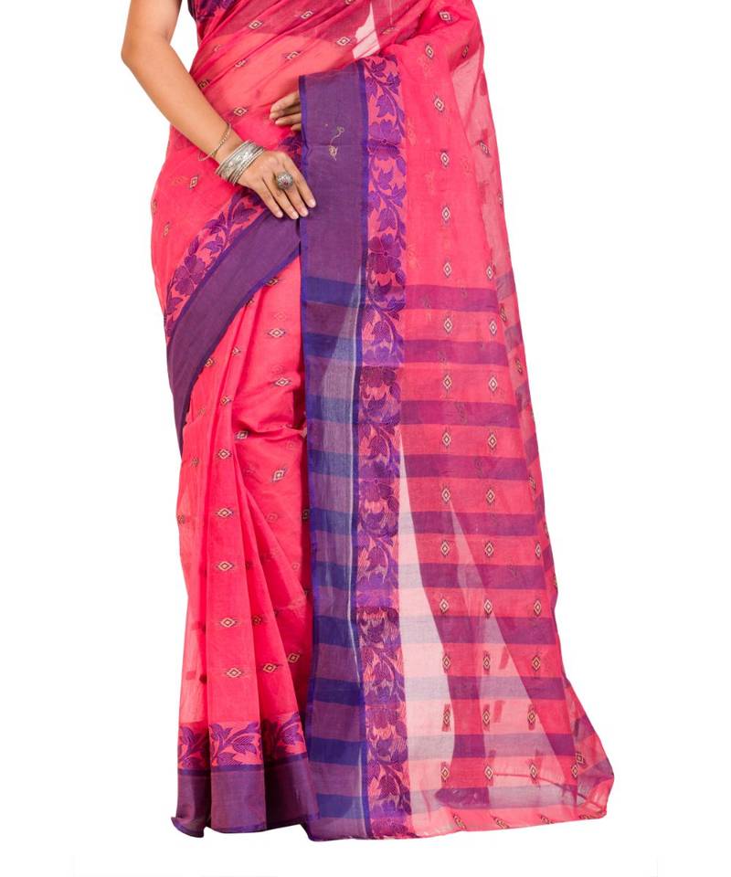 Pure Cotton Bengali Handloomcotton-sarees- Without Blouse Piece( MIRSH-1014-03/ Kanok )