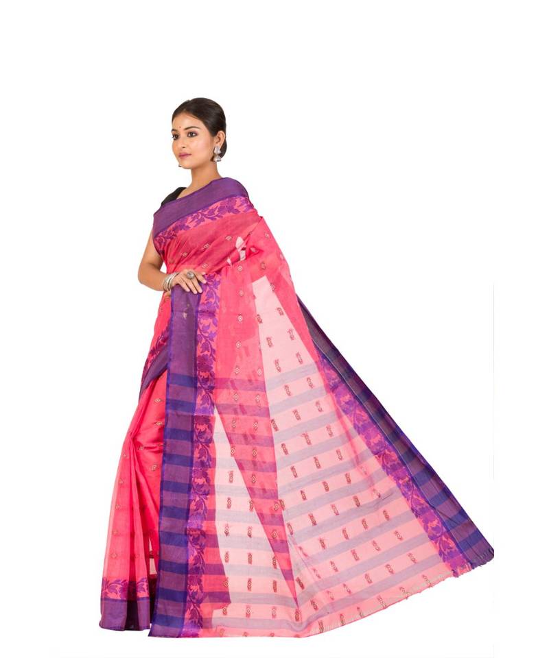Pure Cotton Bengali Handloomcotton-sarees- Without Blouse Piece( MIRSH-1014-03/ Kanok )